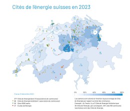 Karte Schweizer Energiestädte 2023 frz